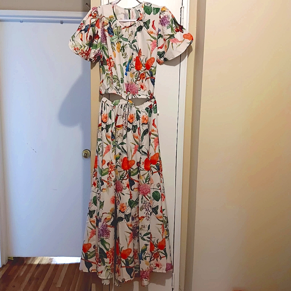 Calypso St Barth Tropical Print Maxi Skirt Set Size S